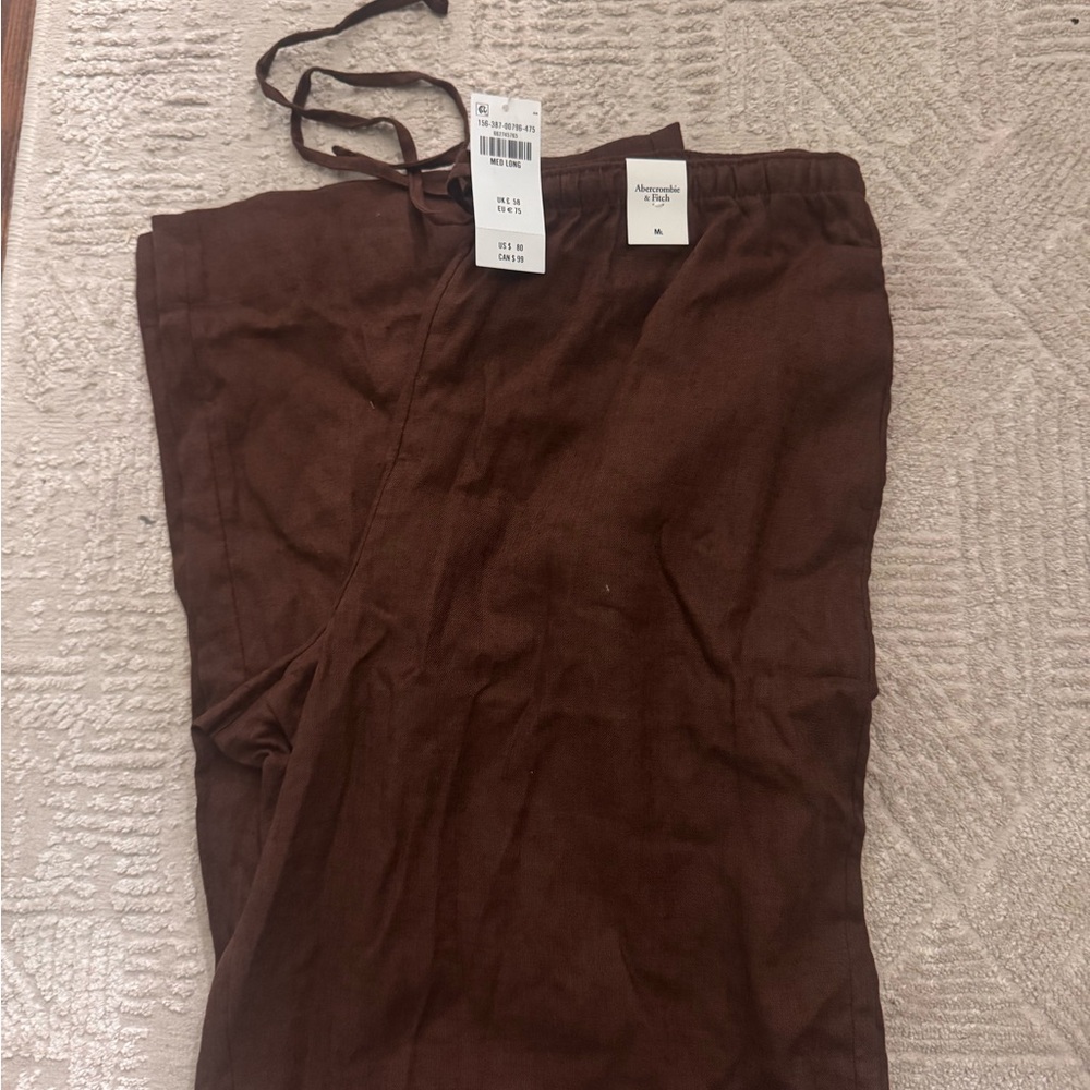 Abercrombie & Fitch Linen-Blend Pull-On Pant - Picture 6 of 9